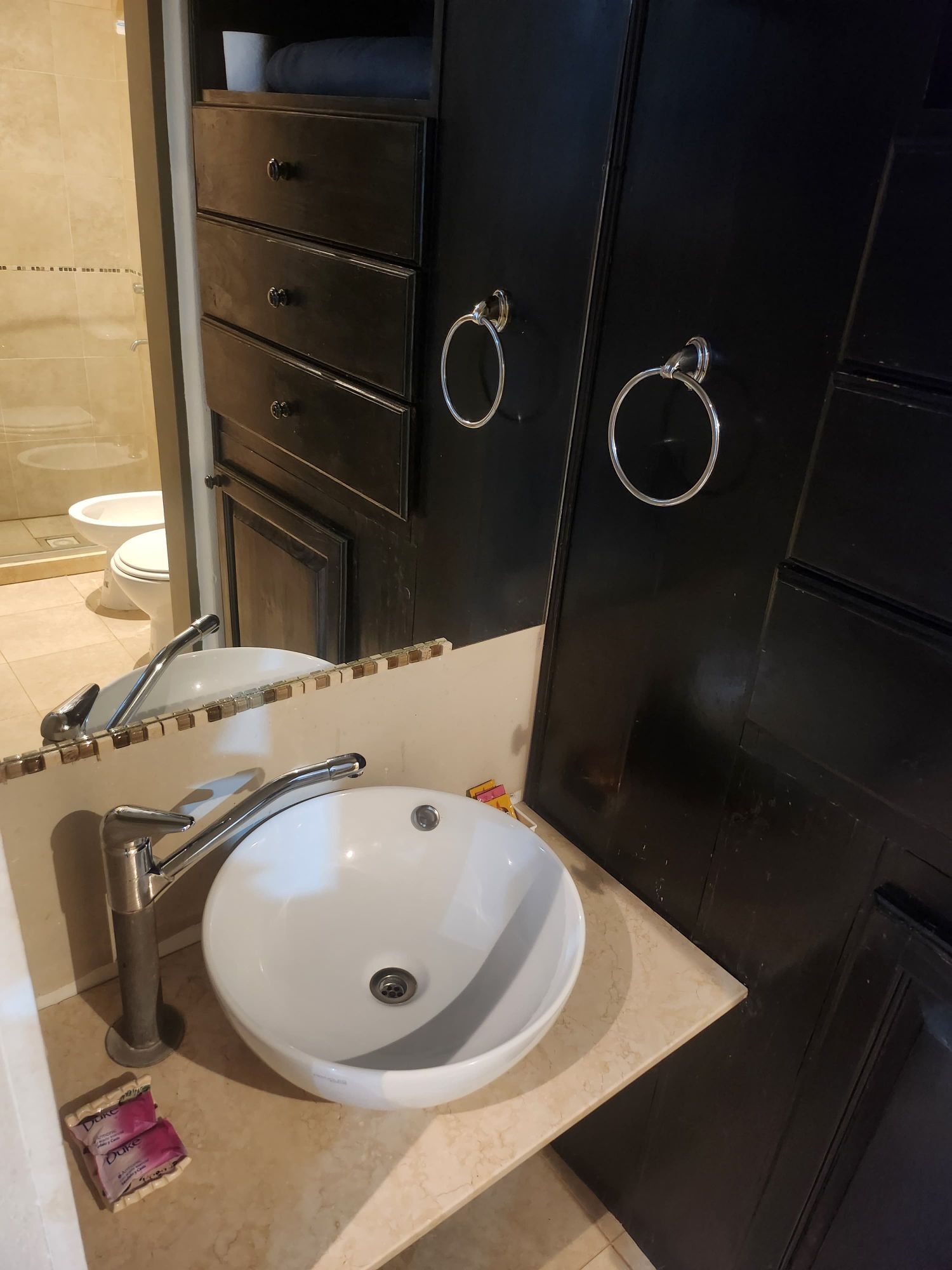 Bañera de un baño privado