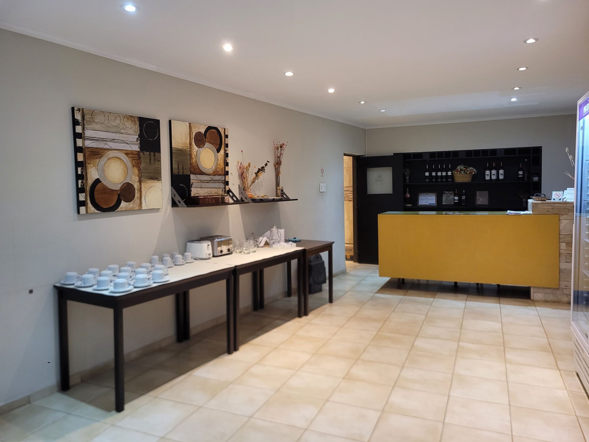 Sector de recepción y desayuno